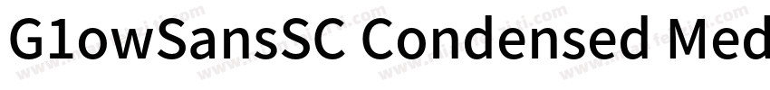 G1owSansSC Condensed Medium字体转换